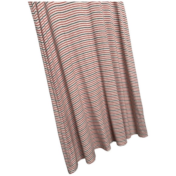 Madewell Swingy Tee Sacramento Striped Scoop Neck Short Sleeve Red Blue Dress M - Picture 5 of 16